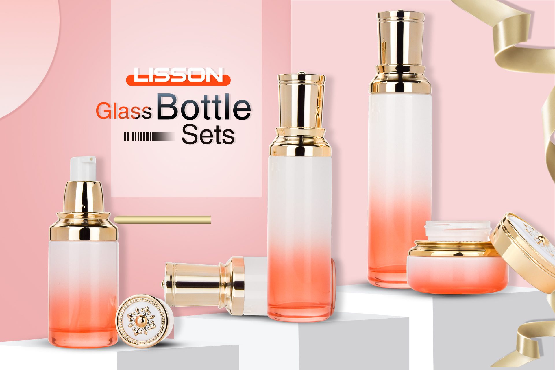 custom glass packaging 100ml glass bottles