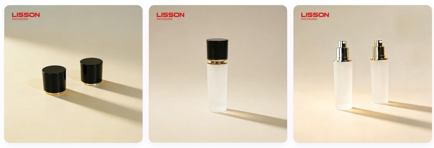 Cosmetic Glass Pump Bottles