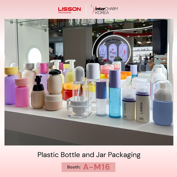 Heavy wall premium plastic skincare bottles and jars with airless pump mechanisms