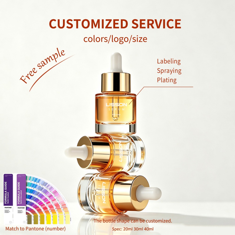 40ml Heavy Base Luxury Round Glass Dropper Bottle