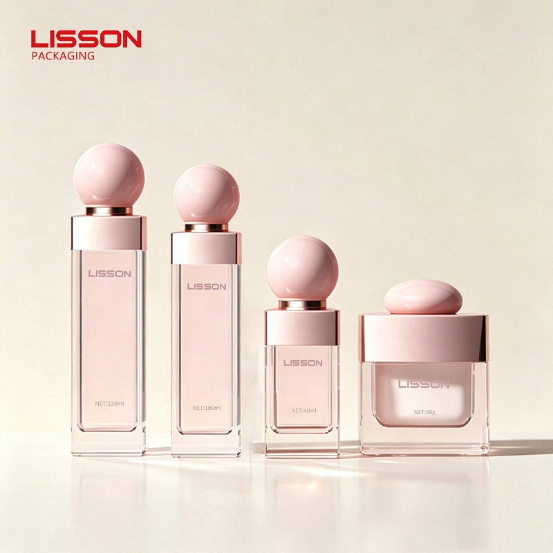 Luxury Square Glass Cosmetic Bottles